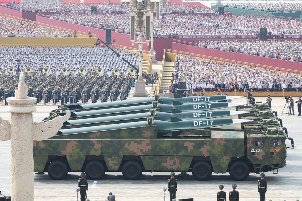 China shows snazzy clip of DF-17 missile on state TV in show of force China shows snazzy clip of DF-17 missile on state TV in show of force