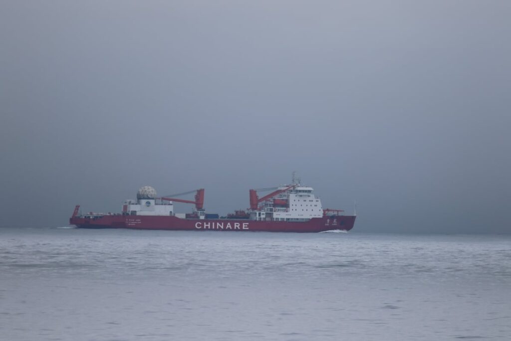 Coast Guard monitors Chinese research vessel as it cuts through sovereign-US waters to the Arctic Coast Guard monitors Chinese research vessel as it cuts through sovereign-US waters to the Arctic