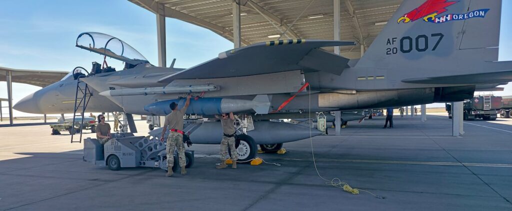 F-15EX drops bombs from an operational unit for the first time
