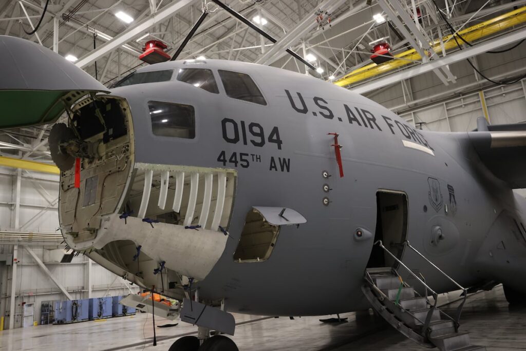 An Air Force robot made the C-17 part no vendor would An Air Force robot made the C-17 part no vendor would