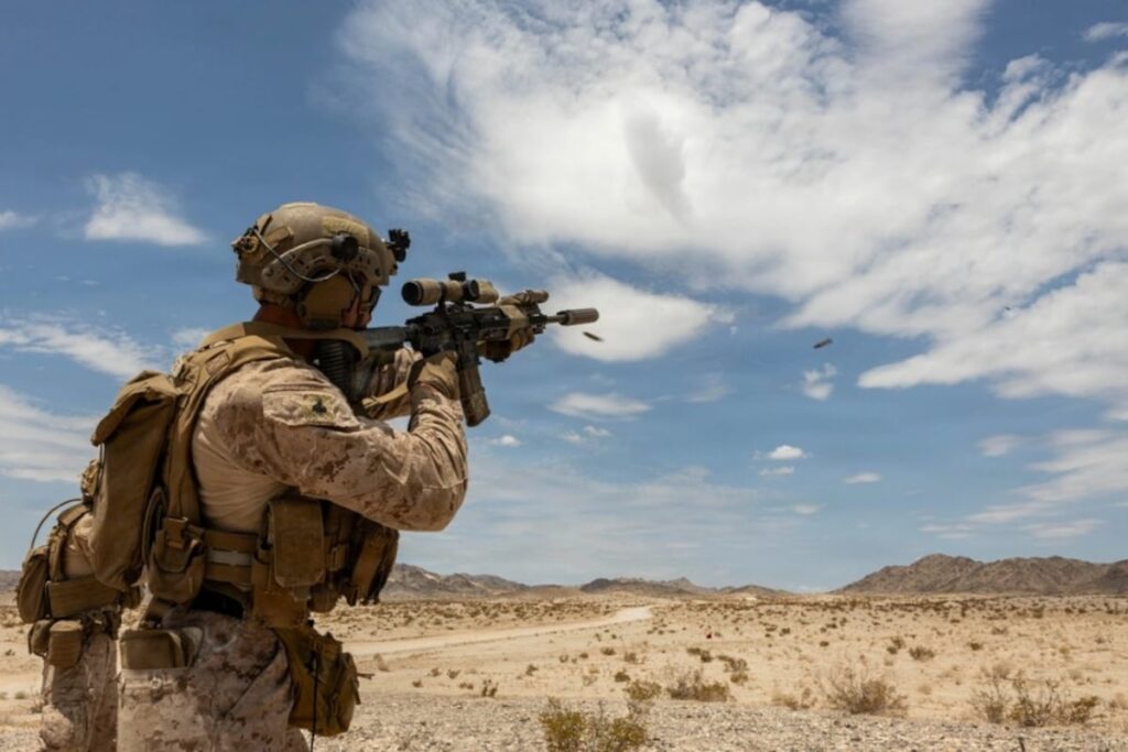 Marines train to shoot down combat drones with standard weapons Marines train to shoot down combat drones with standard weapons